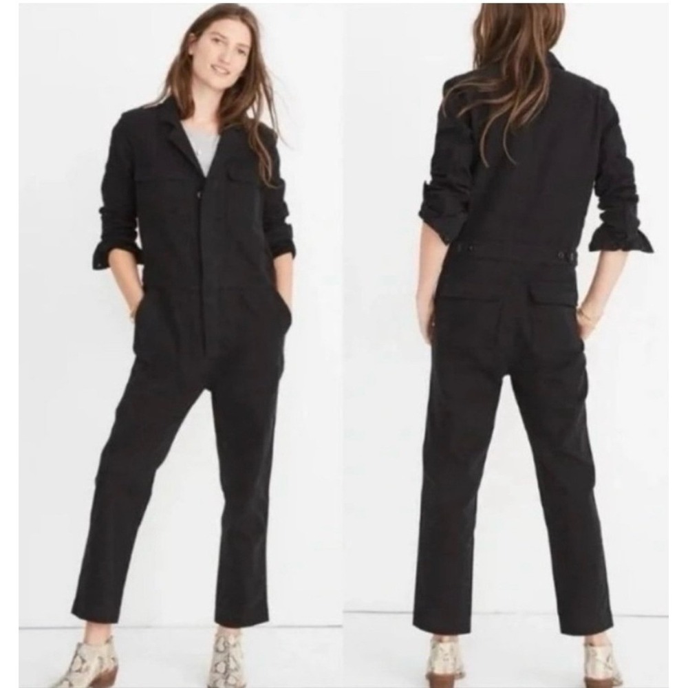 Madewell Black Signature‎ Coverall Jumpsuit Utility Workwear Womens Size 4